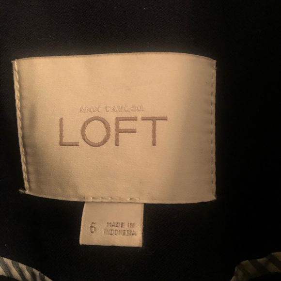 Ann Taylor Navy Blazer Worn Once - Picture 2 of 4